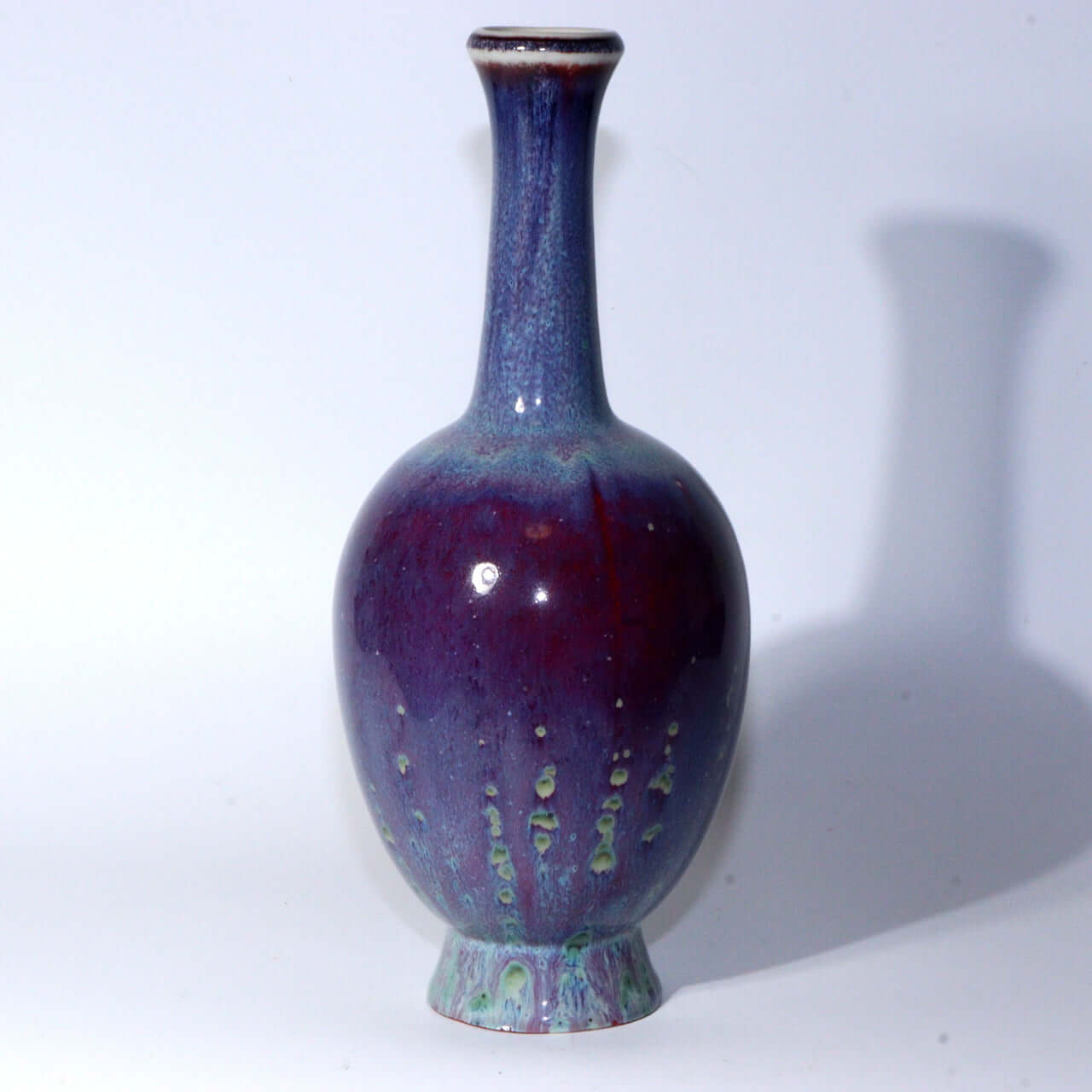 Japanese Glaze Flower vase Matsuyama Gaei porcelain vase signed w / box PV255
