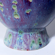 Japanese Glaze Flower vase Matsuyama Gaei porcelain vase signed w / box PV255