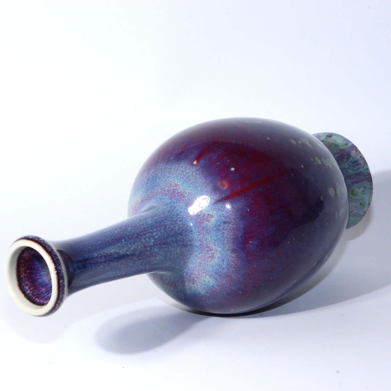 Japanese Glaze Flower vase Matsuyama Gaei porcelain vase signed w / box PV255