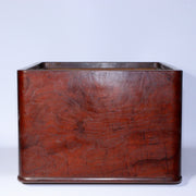 Brazier Hibachi Hiire Japanese Antique Possibly Karaki Hardwood Copper WO398 -1