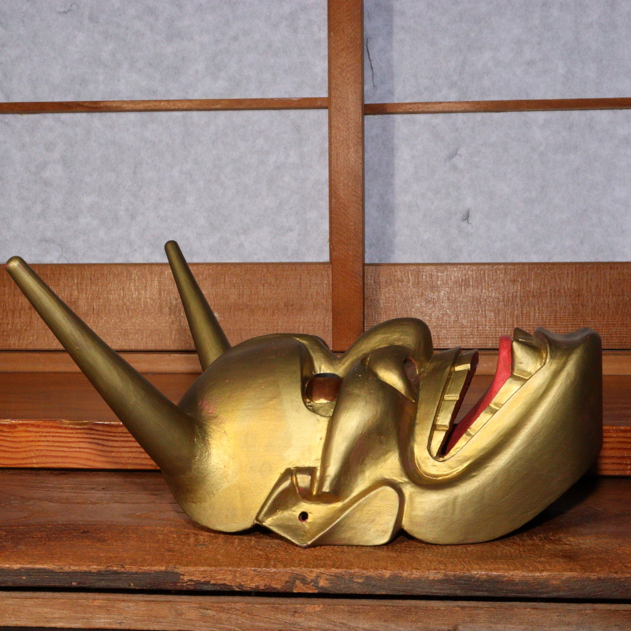 Japanese Wooden Noh Mask Hannya mask demon signed MSK400