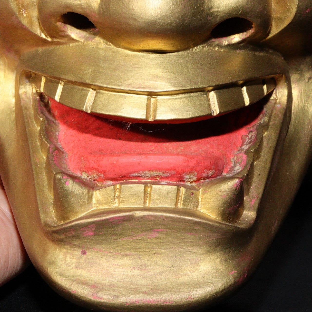 Japanese Wooden Noh Mask Hannya mask demon signed MSK400