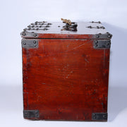 Japanese Antique Meiji era wooden Kake Suzuribako inkstone box Funa Tansu WBX294