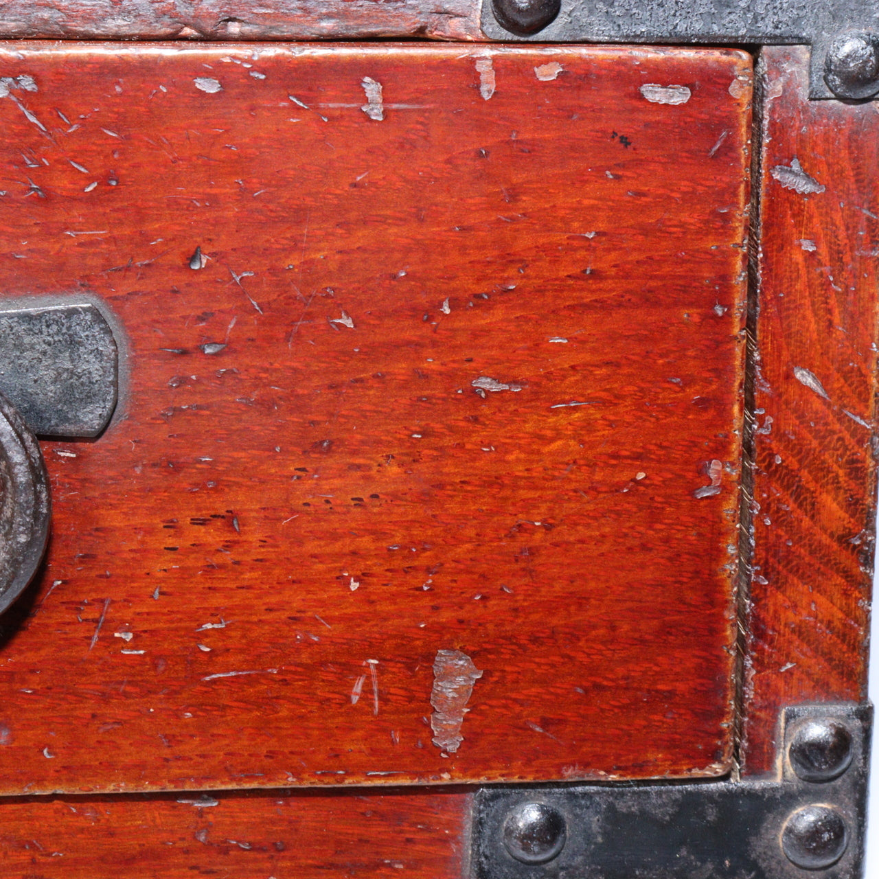 Japanese Antique Meiji era wooden Kake Suzuribako inkstone box Funa Tansu WBX294