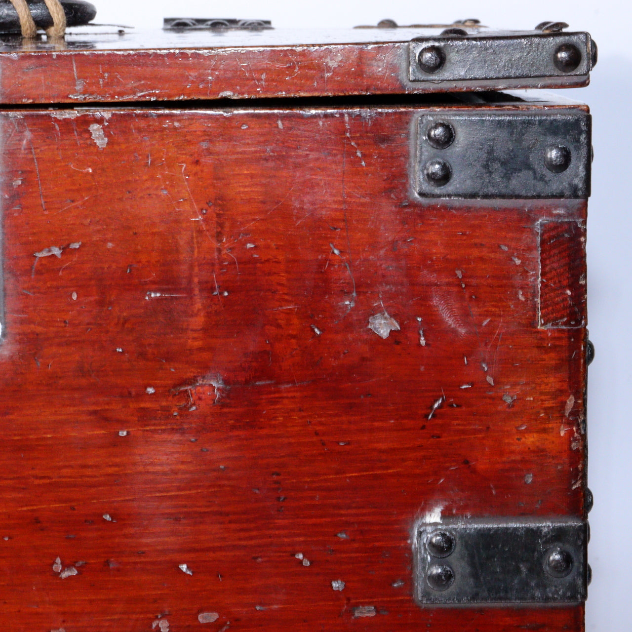 Japanese Antique Meiji era wooden Kake Suzuribako inkstone box Funa Tansu WBX294