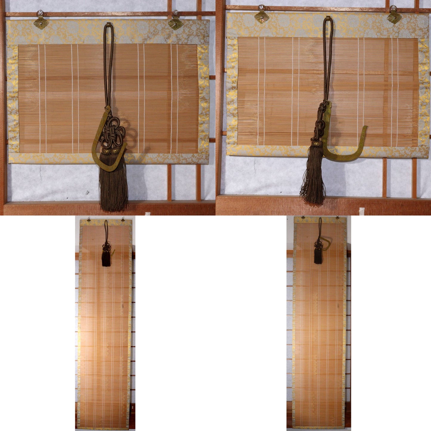 4 Sudare Bamboo screen Sudare Copper hanging Curtains Ozashiki Japanese VG372 -2