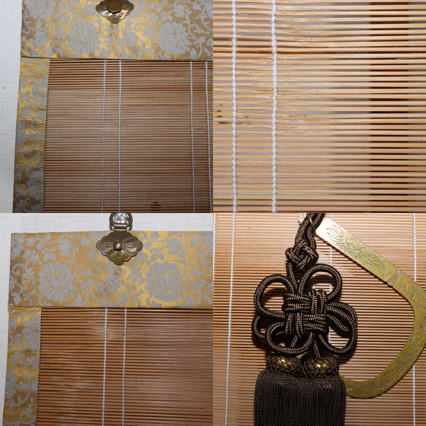 4 Sudare Bamboo screen Sudare Copper hanging Curtains Ozashiki Japanese VG372 -2