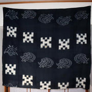 Japanese Cotton Cloth Kasuri STRUCTURE Crane Turtle design Boro Kimono BRKW86