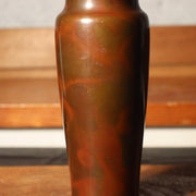 Japanese Copper vase Flower artist's work Signed BV429