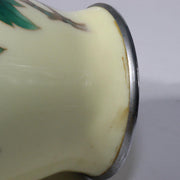 Japanese Ando shippou Cloisonne vase Yellow glaze PV164