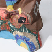 Japanese Antique Kabuki Clay figurine Ceramic Ornament WO150