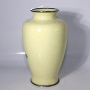 Japanese Ando shippou Cloisonne vase Yellow glaze PV164