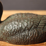 Japanese Bronze Duck pair statue Ornament okimono BOS740