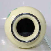 Japanese Ando shippou Cloisonne vase Yellow glaze PV164