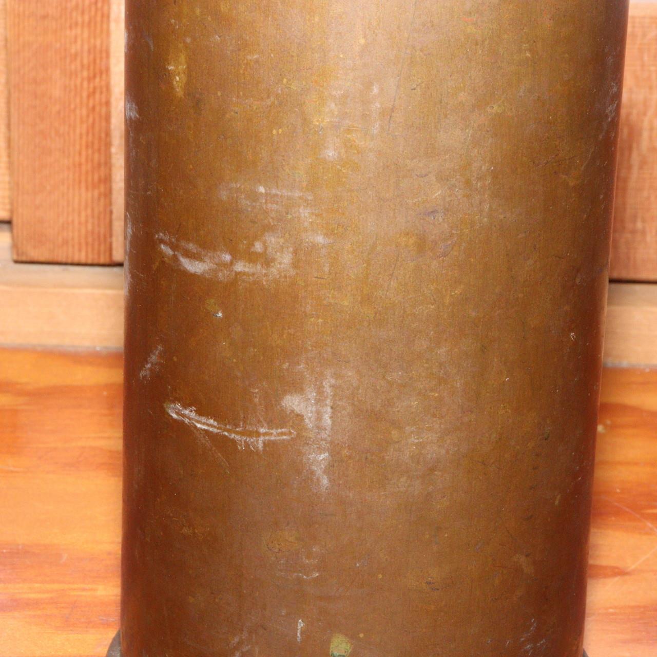 Japanese Copper cannon vase Flower signed Flare Also usable as pen stand BV419