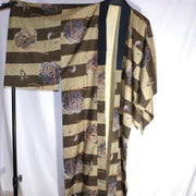 Japanese Cotton cloth Boro Jacket Kimono magatama design Shinto BRKW69