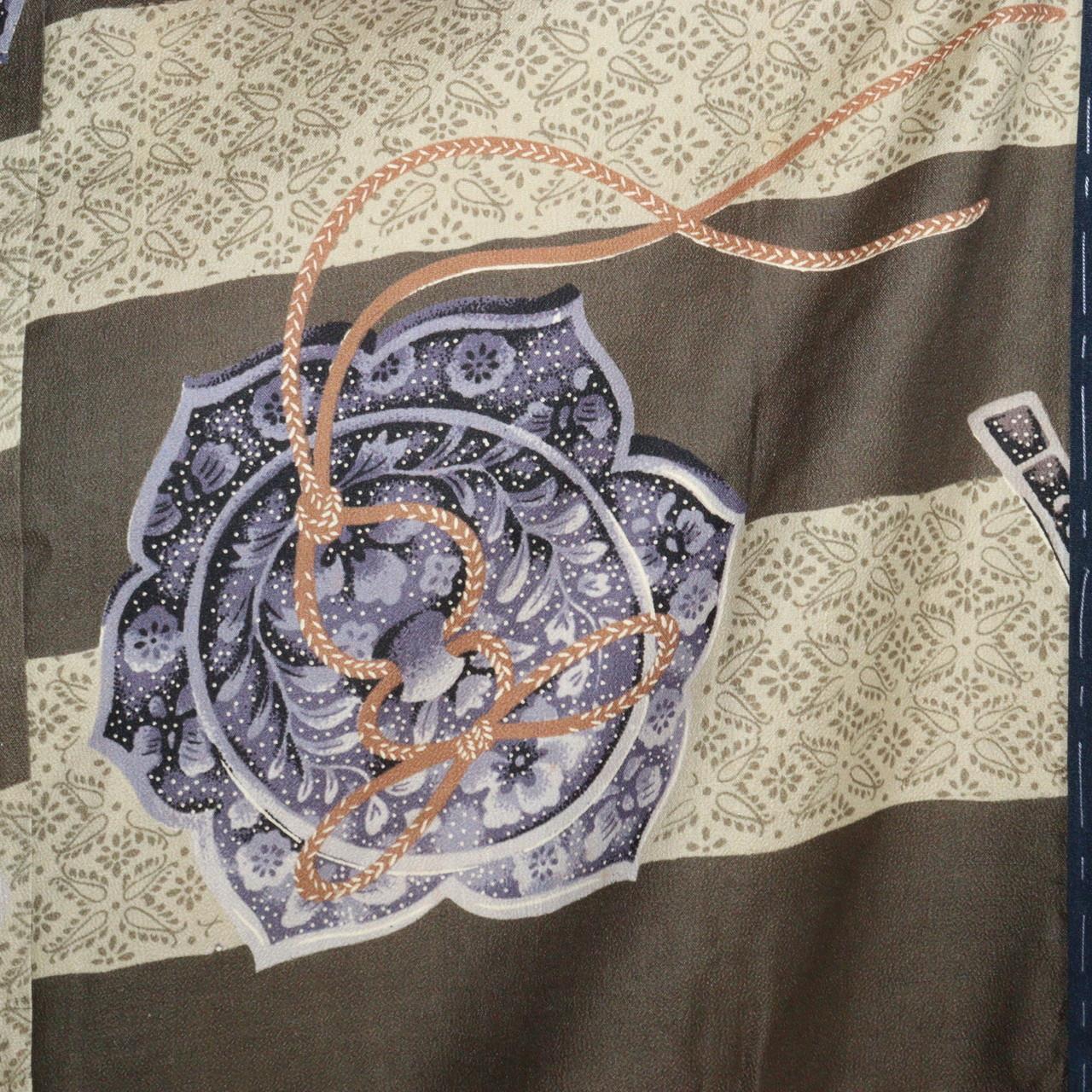 Japanese Cotton cloth Boro Jacket Kimono magatama design Shinto BRKW69