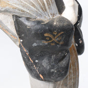 Japanese Antique Kabuki Clay figurine Ceramic Ornament WO150