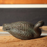 Japanese Bronze Duck pair statue Ornament okimono BOS740