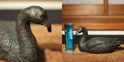 Japanese Bronze Duck pair statue Ornament okimono BOS740