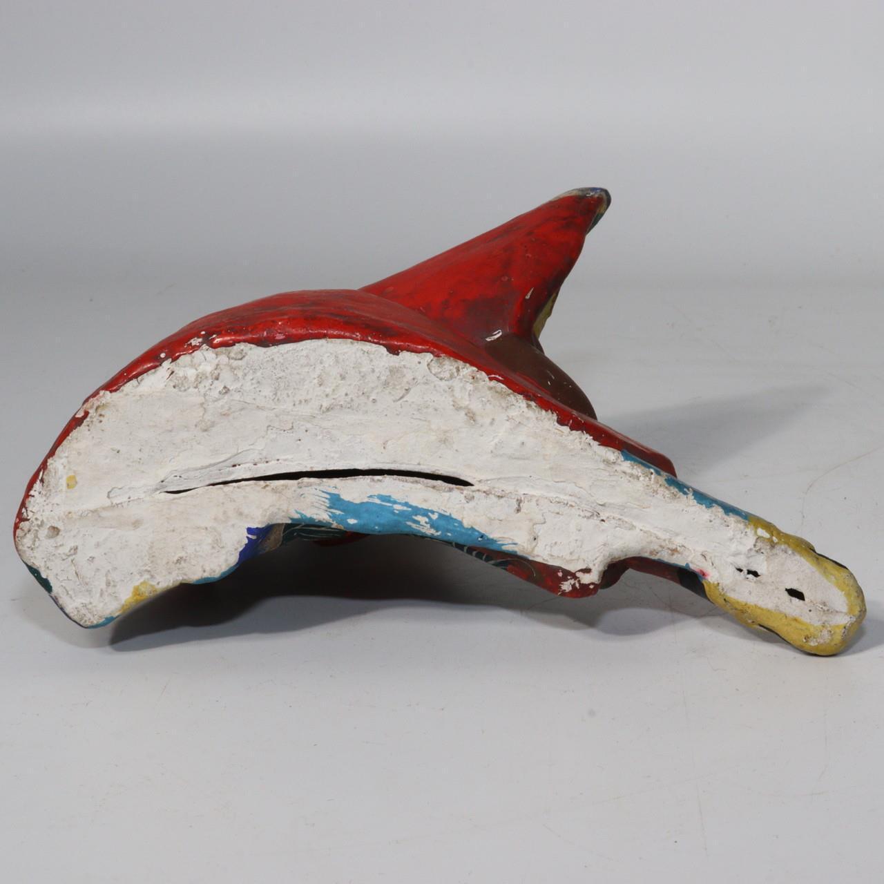 Japanese Antique Kabuki Clay figurine Ceramic Ornament WO150