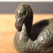 Japanese Bronze Duck pair statue Ornament okimono BOS740