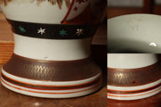 Japanese Antique Kutani vase flower porcelain Kaga Ishikawa Late Meiji PV197