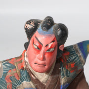 Japanese Antique Kabuki Clay figurine Ceramic Ornament WO150