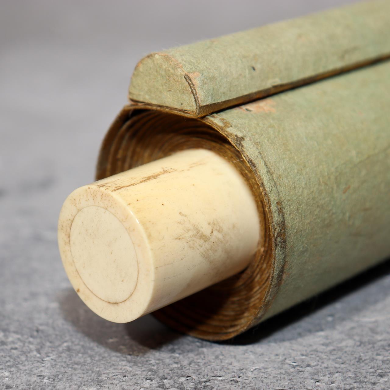 Japanese Hanging Scroll Kakejiku Imai Keiju Lantern Cherry Blossoms Temple20