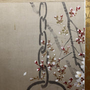 Japanese Hanging Scroll Kakejiku Imai Keiju Lantern Cherry Blossoms Temple3