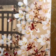 Japanese Hanging Scroll Kakejiku Imai Keiju Lantern Cherry Blossoms Temple4