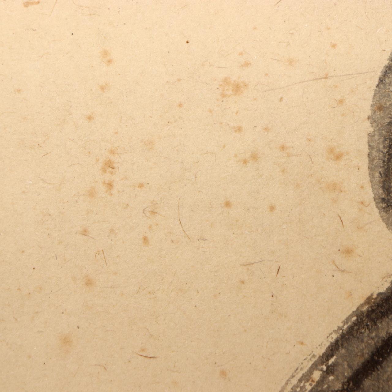 Japanese Hanging Scroll Kakejiku Crow and Loquat Ink Painting w / Box ASO40910