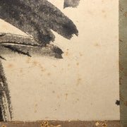 Japanese Hanging Scroll Kakejiku Crow and Loquat Ink Painting w / Box ASO40911