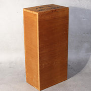 Japanese Bronze Flower Vase by Susumu Ozaki Signed with Box Ikebana Art BV68019