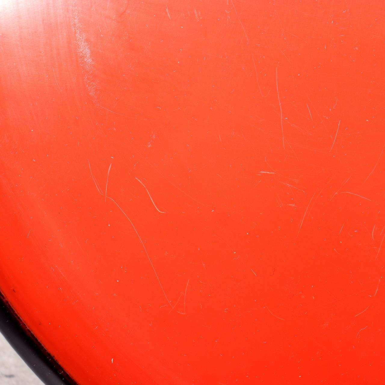 Japanese Aizu Lacquerware Red Black Pedestal Tray Meiji Era AIZ227