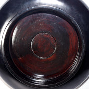 Japanese Aizu Lacquerware Red Black Pedestal Tray Meiji Era AIZ224
