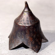 Japanese Bronze Tea Caddy Eggplant Shape Copper Chazutsu Signed Tea Container10