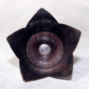 Japanese Bronze Tea Caddy Eggplant Shape Copper Chazutsu Signed Tea Container11