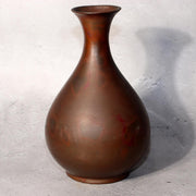 Japanese Bronze Flower Vase Signed by Artist Vintage Metal Craft BV6832