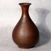 Japanese Bronze Flower Vase Signed by Artist Vintage Metal Craft BV6833