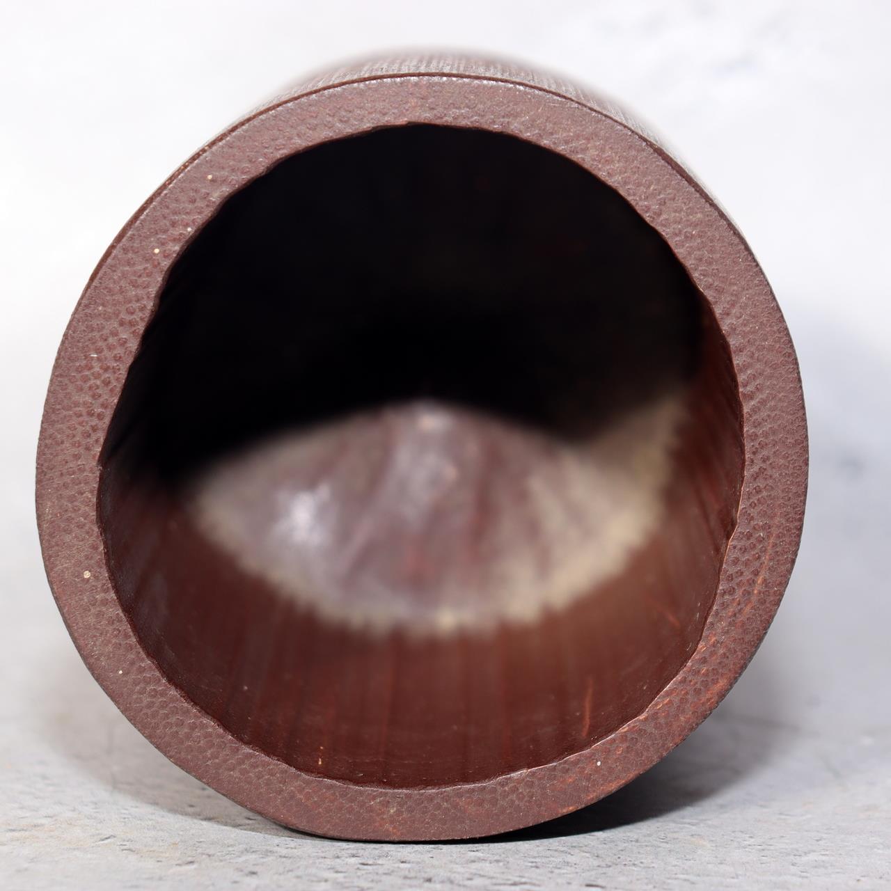 Japanese Bamboo Flower Basket Hanakago Vase Keizo Yagisawa Signed Artist BVO6419