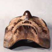 Japanese Vintage Wooden Noh Mask “Zao” by Tanaka Hidetomo Signed w / Bag MSK52111