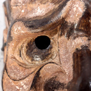 Japanese Vintage Wooden Noh Mask “Zao” by Tanaka Hidetomo Signed w / Bag MSK52114