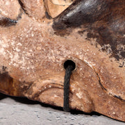 Japanese Vintage Wooden Noh Mask “Zao” by Tanaka Hidetomo Signed w / Bag MSK52119