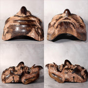 Japanese Vintage Wooden Noh Mask “Zao” by Tanaka Hidetomo Signed w / Bag MSK5215