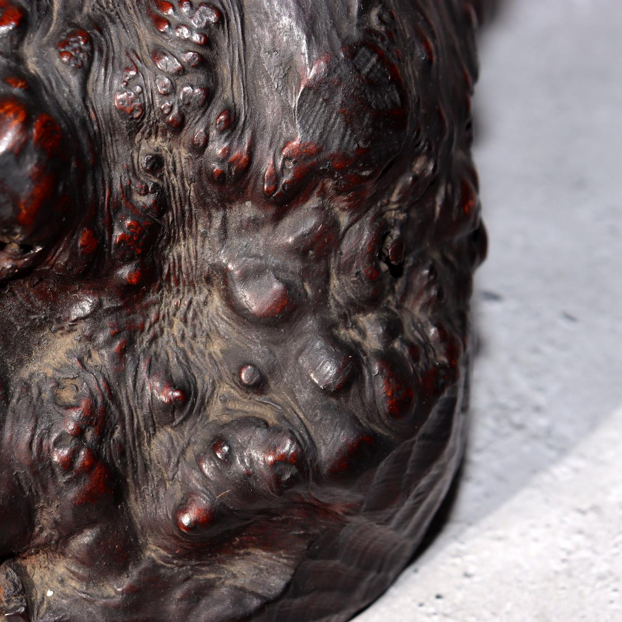 Japanese Deer Antler Sword Stand Kazuno Samurai Wooden Display Rack SWR35812