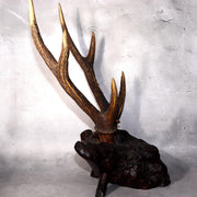 Japanese Deer Antler Sword Stand Kazuno Samurai Wooden Display Rack SWR3582