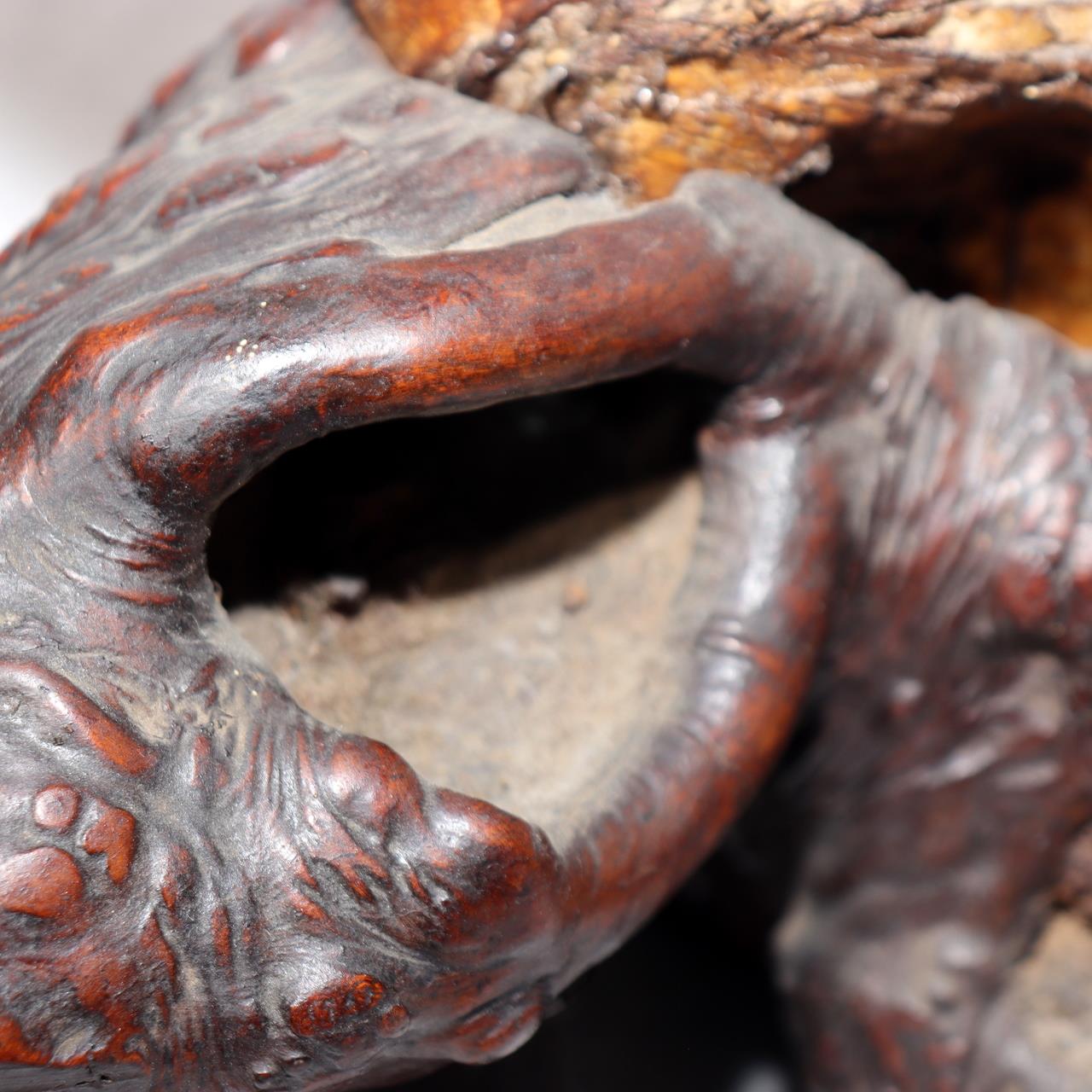 Japanese Deer Antler Sword Stand Kazuno Samurai Wooden Display Rack SWR35821