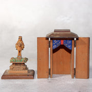 Japanese Antique Wooden Bato Kannon Bodhisattva Statue Buddhist Shrine WB2032