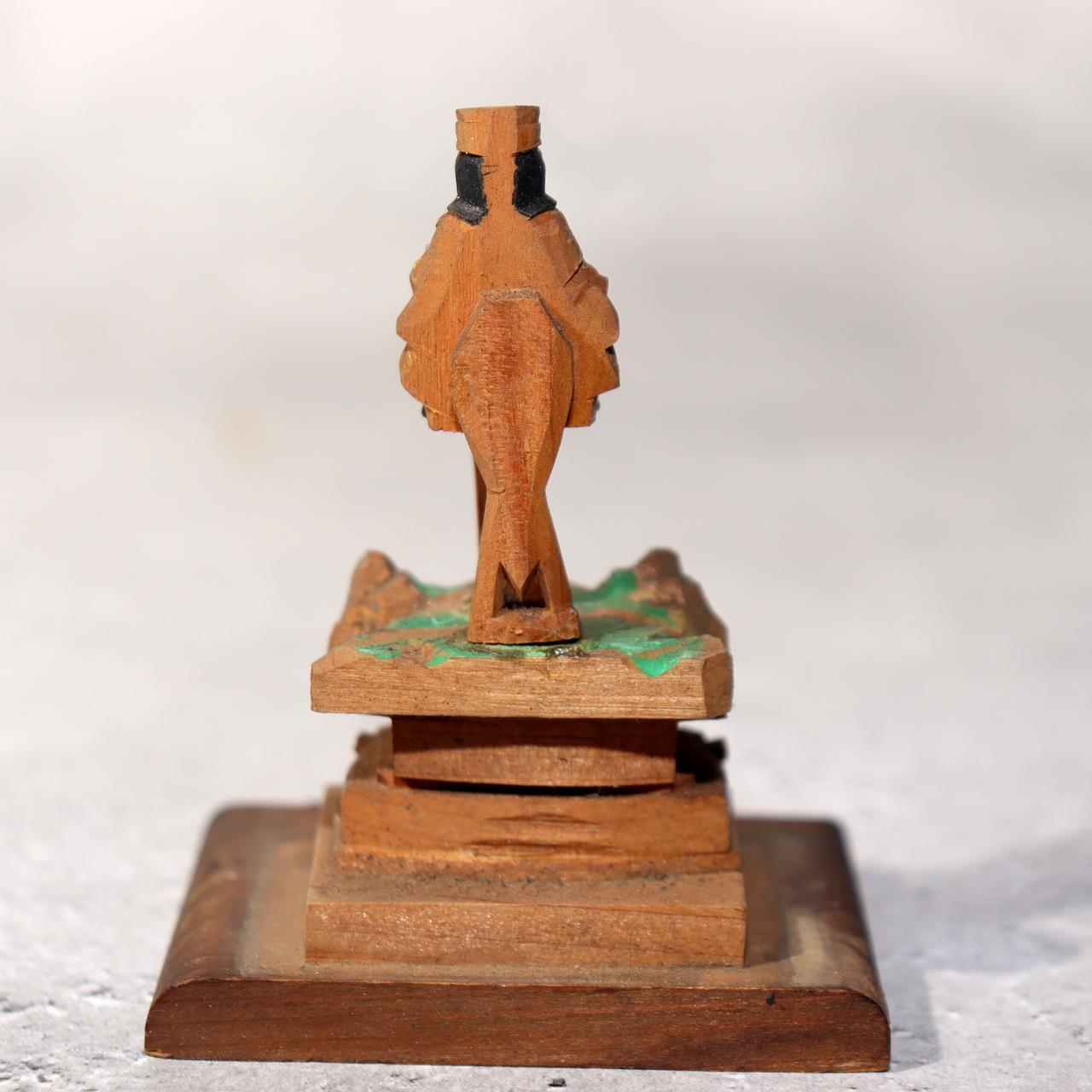 Japanese Antique Wooden Bato Kannon Bodhisattva Statue Buddhist Shrine WB20318